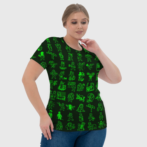 Женская футболка 3D с принтом Персонажи Fallout, фото #4