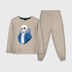 Детская пижама с лонгсливом хлопок Sans