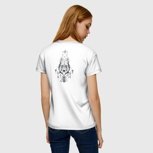 Женская футболка 3D Этно волк - фото 4