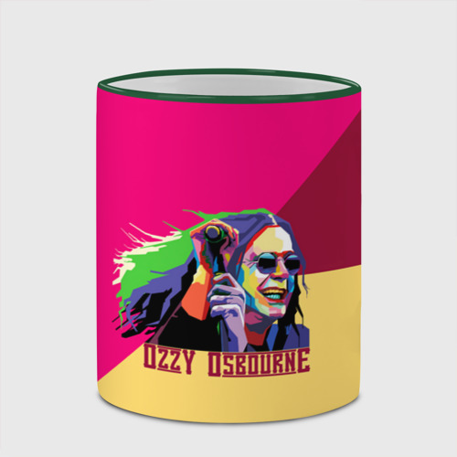 Кружка с полной запечаткой Ozzy Osbourne, цвет Кант зеленый - фото 4