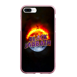 Чехол для iPhone 7Plus/8 Plus матовый Black Sabbath земля в огне