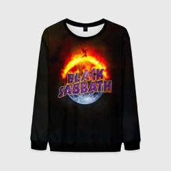 Мужской свитшот 3D Black Sabbath земля в огне