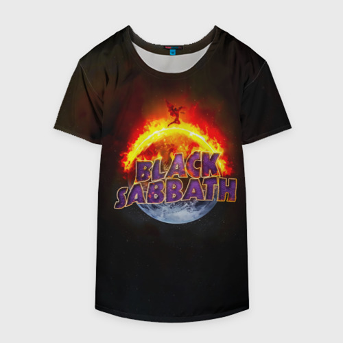 Накидка на куртку 3D Black Sabbath земля в огне, цвет 3D печать - фото 4