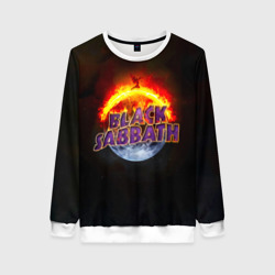 Женский свитшот 3D Black Sabbath земля в огне