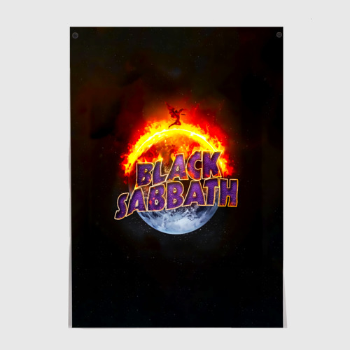 Постер Black Sabbath земля в огне