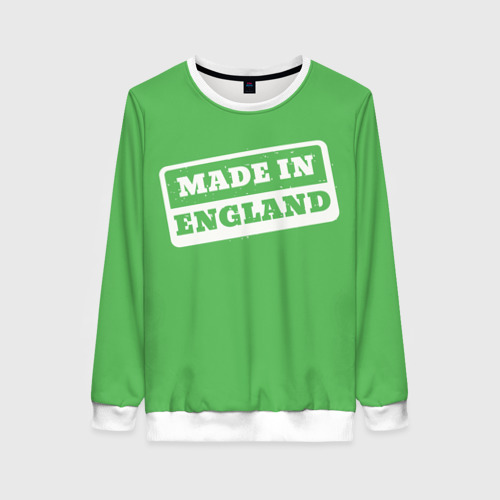 Женский свитшот 3D Made in England, цвет 3D печать