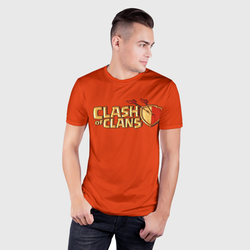 Мужская футболка 3D Slim Clash of Clans, цвет 3D печать - фото 3