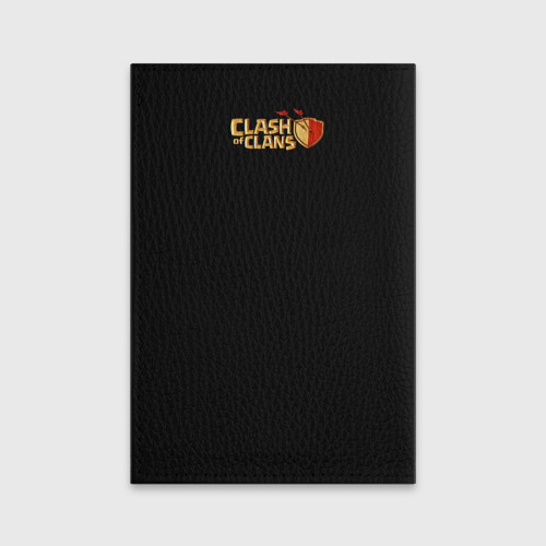 Обложка для паспорта матовая кожа Clash of Clans, цвет красный - фото 2