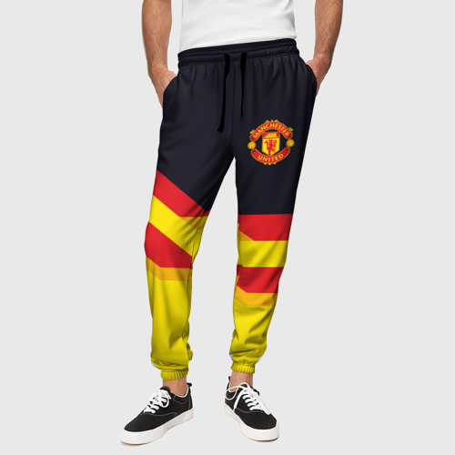 Мужские брюки 3D Manchester United, цвет 3D печать - фото 4