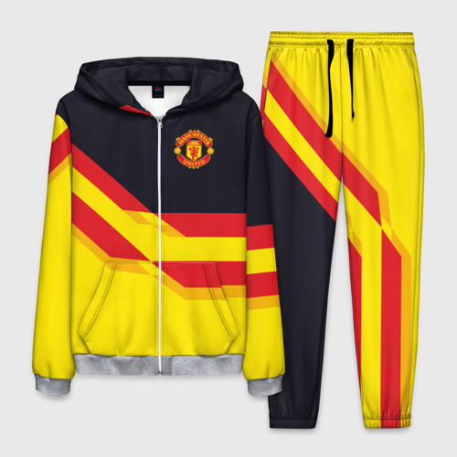 Мужской 3D костюм с принтом Manchester United, вид спереди #2