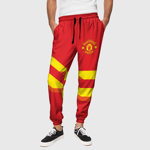 Мужские брюки 3D Manchester United #3, цвет 3D печать - фото 4