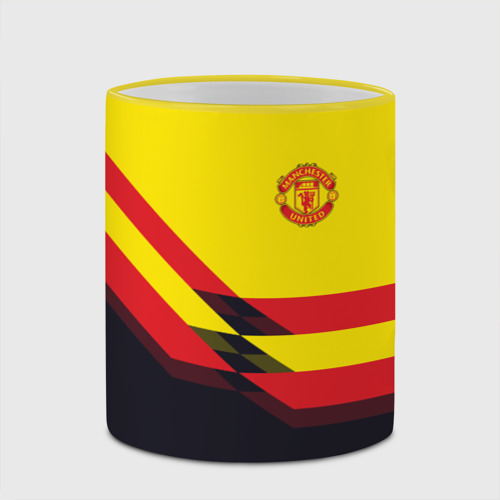 Кружка с полной запечаткой Manchester United #5, цвет Кант желтый - фото 4