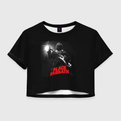 Женская футболка Crop-top 3D Black Sabbath