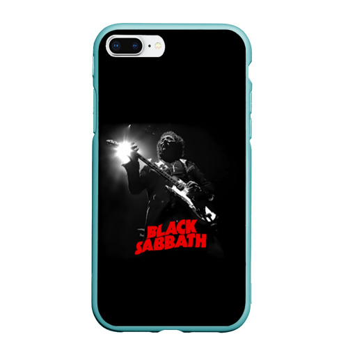 Чехол для iPhone 7Plus/8 Plus матовый Black Sabbath, цвет мятный