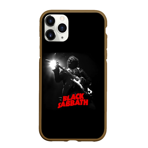 Чехол для iPhone 11 Pro Max матовый Black Sabbath, цвет коричневый