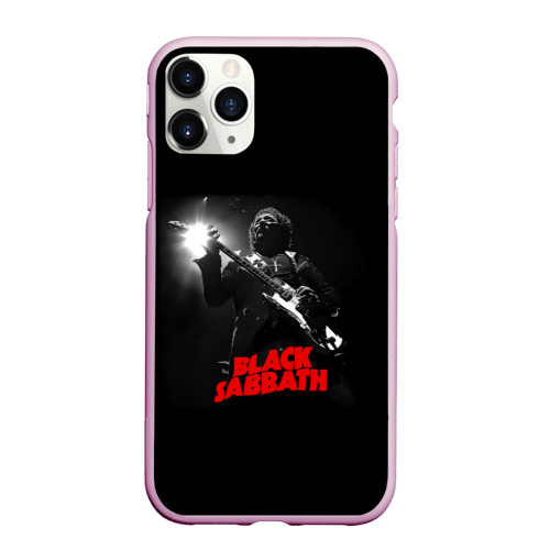 Чехол для iPhone 11 Pro Max матовый Black Sabbath, цвет розовый