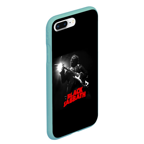 Чехол для iPhone 7Plus/8 Plus матовый Black Sabbath, цвет мятный - фото 3