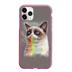 Чехол для iPhone 11 Pro Max матовый Grumpy Cat