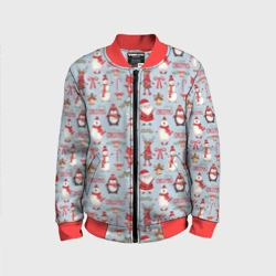 Детский бомбер 3D Рождественская Милота