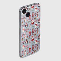 Чехол для iPhone 15 силиконовый с защитой камеры Рождественская Милота - фото 2