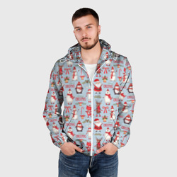 Мужская ветровка 3D Рождественская Милота - фото 2