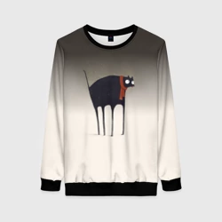 Женский свитшот 3D Первый снег