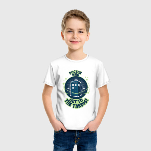 Детская футболка хлопок Доктор кто / Doctor Who, цвет белый - фото 3