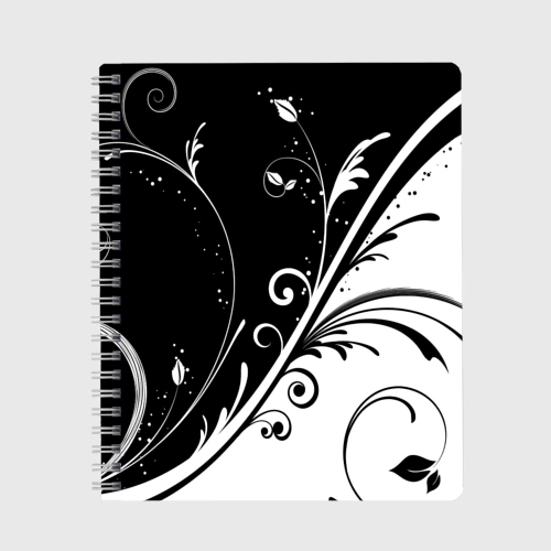 Тетрадь Цветочный узор Black &amp; White