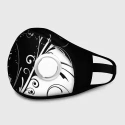 Маска из неопрена Цветочный узор Black & White