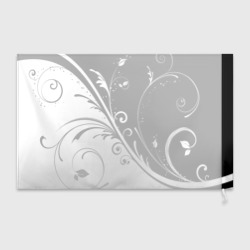 Флаг 3D Цветочный узор Black & White - фото 2