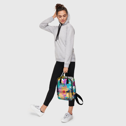 Женский рюкзак 3D с принтом Пятна краски, фото #4