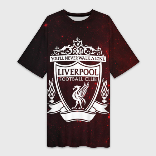 Платье-футболка 3D Liverpool, цвет 3D печать