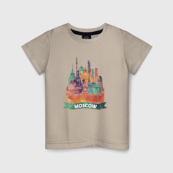 Детская футболка хлопок Москва Moscow