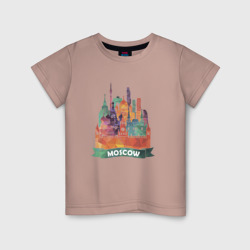 Детская футболка хлопок Москва Moscow