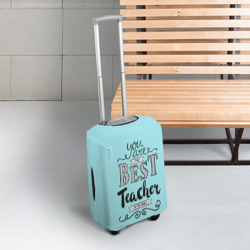 Чехол для чемодана 3D Лучший учитель - фото 2
