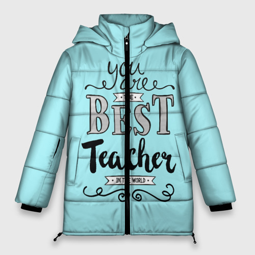 Женская зимняя куртка Oversize Лучший учитель, цвет черный