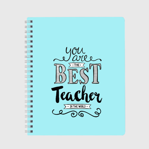 Тетрадь Лучший учитель, цвет линия