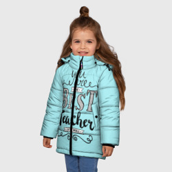 Зимняя куртка для девочек 3D Лучший учитель - фото 2
