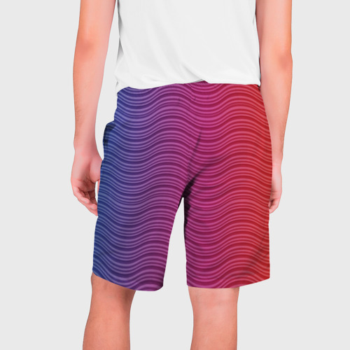 Мужские шорты 3D Цветные волны - фото 2