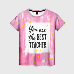 Женская футболка 3D Лучший учитель