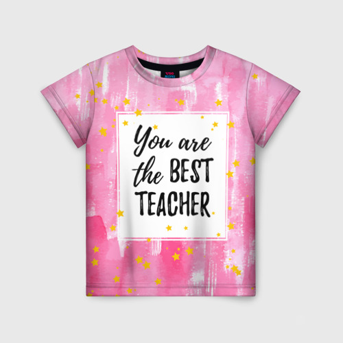 Детская футболка 3D Лучший учитель