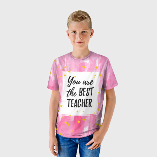 Детская футболка 3D Лучший учитель - фото 3