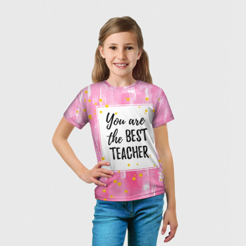 Детская футболка 3D Лучший учитель - фото 5