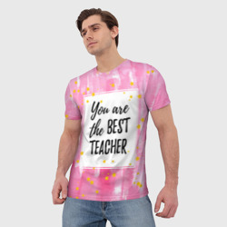 Мужская футболка 3D Лучший учитель - фото 2