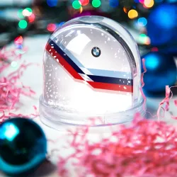 Игрушка Снежный шар BMW БМВ white - фото 2