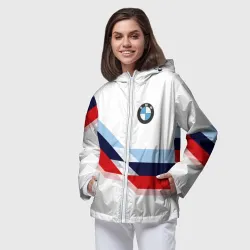 Женская ветровка 3D BMW БМВ white - фото 2