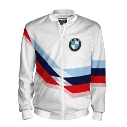 Мужской бомбер 3D BMW БМВ white