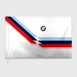 Флаг 3D BMW БМВ white