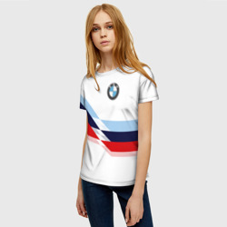 Женская футболка 3D BMW БМВ white - фото 2