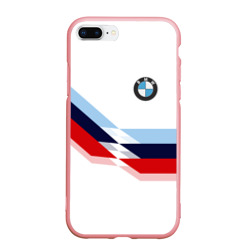 Чехол для iPhone 7Plus/8 Plus матовый BMW БМВ white